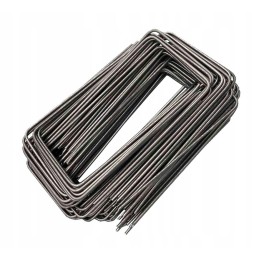 Sodo kaiščiai, metaliniai plieniniai inkarai agrotekstilei, skersmuo 3,0 mmx15 cm, 50 vnt.