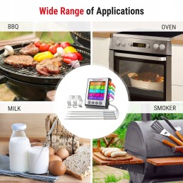 Kepimo termometras su zondu, skaitmeninis momentinio skaitymo ekranas