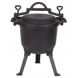 2in1 emaliuotas medžioklinis katilas su grilio dangteliu 8l kepsniams nemokamai