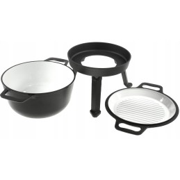 Ketaus katilas, vengriškas medžioklės grilis, emalis