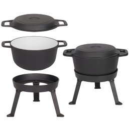 Ketaus katilas, vengriškas medžioklės grilis, emalis