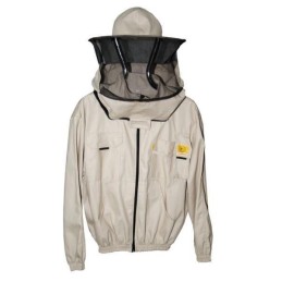 Zip-up sweatshirt with hat