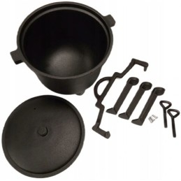 ⭐⭐ketinis katilas, medžioklinis puodas, vengriški kepsniai, 4l, židinio griliui⭐⭐