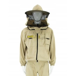 Klasikinis bitininkystės megztinis su kepure