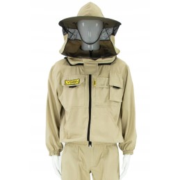 Beekeeping zip-up sweatshirt with a hat Łysoń l