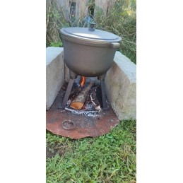 Superinis katilas, ketaus medžioklės puodas, 8 litrai, laužui + nemokamai