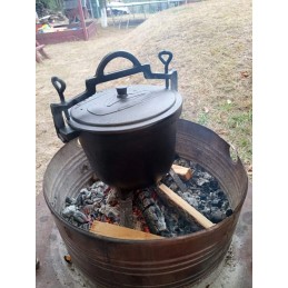 Superinis katilas, ketaus medžioklės puodas, 8 litrai, laužui + nemokamai