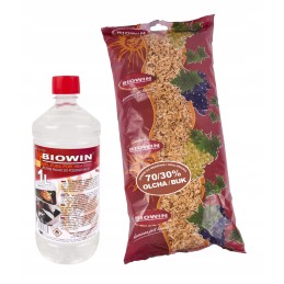 Balkoninė reguliuojama talpa + alksnio/buko drožlės 450g + kuras 1l biowin 330007