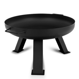 Plieninė ugniadėžė 60,5 cm juodos plieninės katilinės grilio ugniai