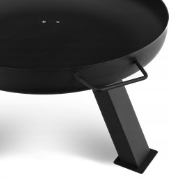 Plieninė ugniadėžė 60,5 cm juodos plieninės katilinės grilio ugniai