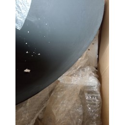 Didelis ketaus sodo židinys, 80 cm, su grilio kojelėmis