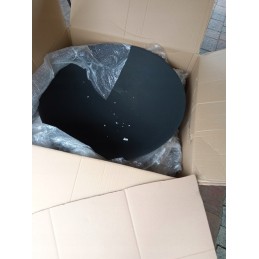 Didelis ketaus sodo židinys, 80 cm, su grilio kojelėmis