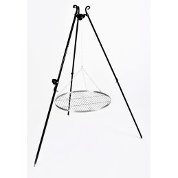 Nerūdijančio plieno grilio grotelės, apvalios, 80 cm