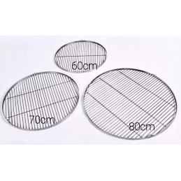 Nerūdijančio plieno grilio grotelės, apvalios, 80 cm