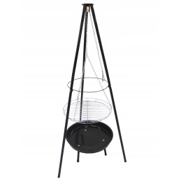 Grilis kabantis ant trikojo, židinys, laužas