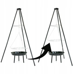 Grilis kabantis ant trikojo, židinys, laužas