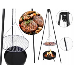 Grilis kabantis ant trikojo, židinys, laužas