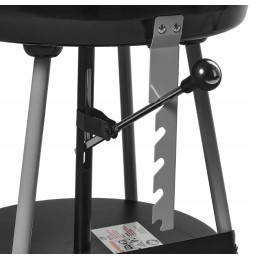 Grilis su anglimis su lentyna, skersmuo 47 cm, hebefix 10560 activia