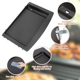 Plancha plokštė Weber kepsninėms, ketaus grilio plokštė