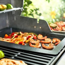 Plancha plokštė Weber kepsninėms, ketaus grilio plokštė