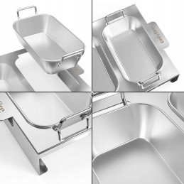 Roasting pans for gas grill high quality stainless steel 3 pcs