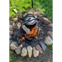 Ketaus katilas Kawamet 8 l virš ugnies