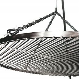 Nerūdijančio plieno grotelės, apvalios, 70 cm