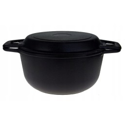 Emaliuotas ketaus katilas, 5l, 3in1 medžioklės puodas