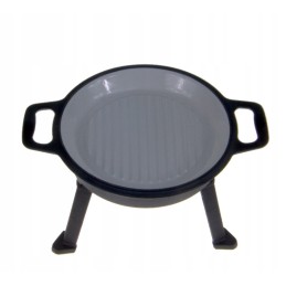 Emaliuotas ketaus katilas, 5l, 3in1 medžioklės puodas