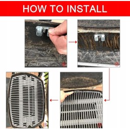 Denmay 63,5 cm x 45,2 cm ketaus grotelės weber q300, q3200, q3000, q3200 dujiniam griliui, grilio grotelių atsarginės dalys webe