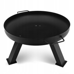 Plieninė ugniadėžė 60,5 cm juodos plieninės katilinės grilio ugniai