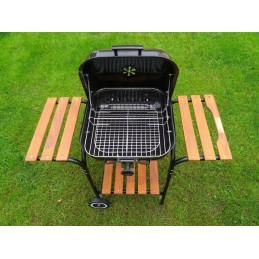 ⭐Didelė anglinė kepsninė su dangteliu 40x45cm⭐