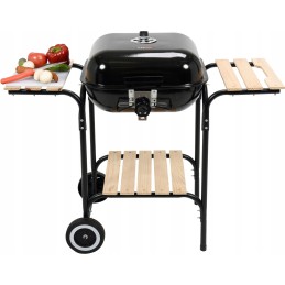 ⭐Didelė anglinė kepsninė su dangteliu 40x45cm⭐