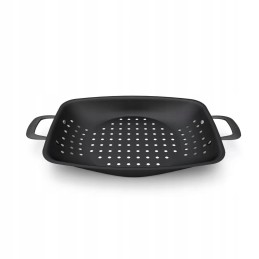 Grilling basket pan carbon steel bk