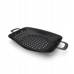 Grilling basket pan carbon steel bk