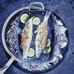 Grillkorv, pann, süsinikteras, bk