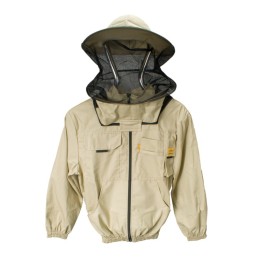 Beekeeper's button-up sweatshirt with hat L