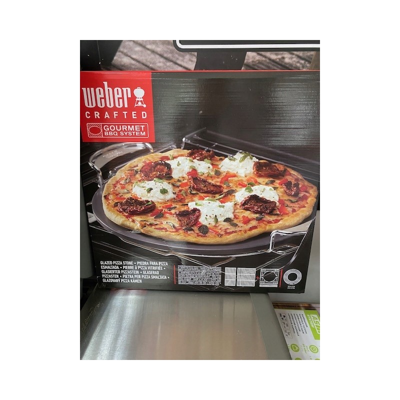 Grilio lėkštė glazūruota Weber picos akmuo apvalus 33 x 42 cm 22 cm