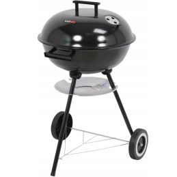 Apvalios sodo anglies kepsninės su pelenų keptuvės dangčiu