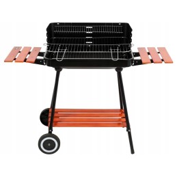 Grilis su anglimis su lentynomis, grotelės 53x33cm