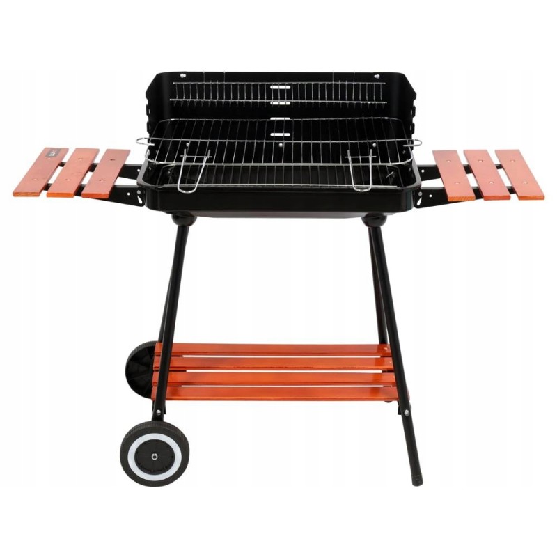 Grilis su anglimis su lentynomis, grotelės 53x33cm