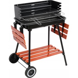 Grilis su anglimis su lentynomis, grotelės 53x33cm