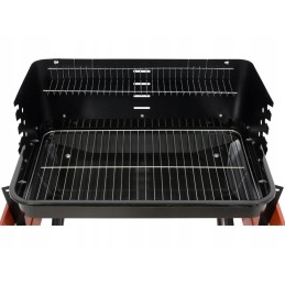 Grilis su anglimis su lentynomis, grotelės 53x33cm