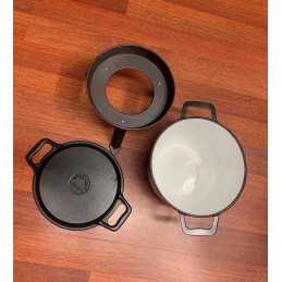 ⭐ 3-in-1 emaliuotas ketaus katilas 8l⭐