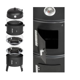 Smokehouse sodo grilis, BBQ vamzdis, metalinė rūkykla, rūkykla