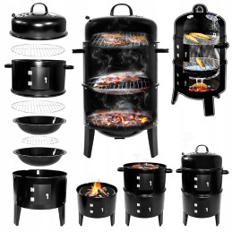 Smokehouse sodo grilis, BBQ vamzdis, metalinė rūkykla, rūkykla