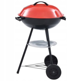 Vidaxl nešiojamas anglies grilis xxl, su ratukais, 44 cm