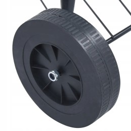 Vidaxl nešiojamas anglies grilis xxl, su ratukais, 44 cm