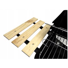 Sodo kepsninė su anglimis ant ratų, 3 lentynos + iešmas