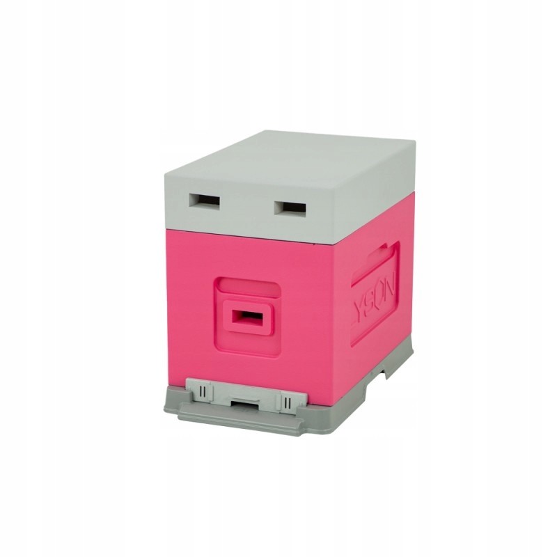 6-frame hive with frames, Greater Poland pink (roof, body, plastic bottom without plugs) - new